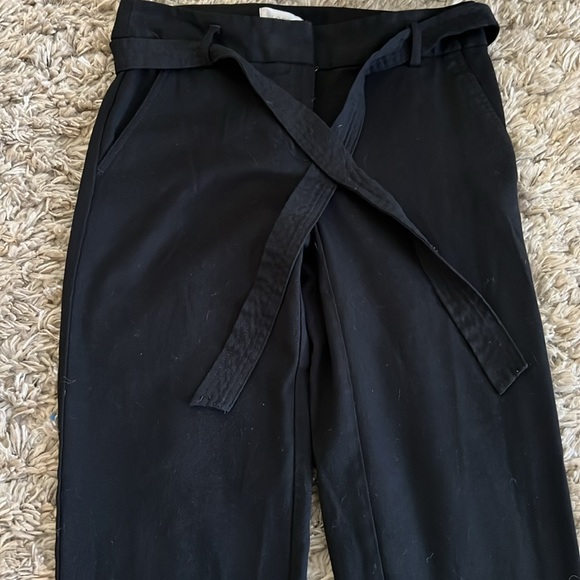 Women’s Size 0 Loft Black Tie Pants - Picture 2 of 5